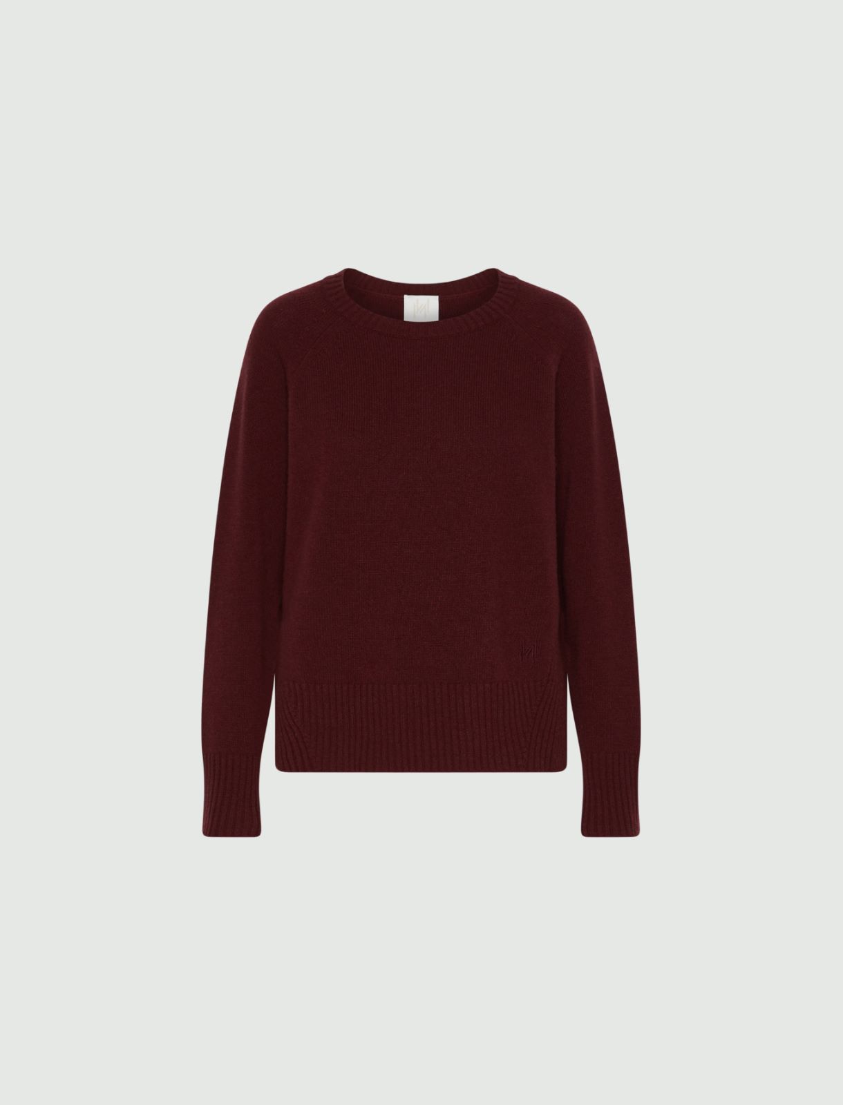 Boxy-fit pure wool sweater - BORDEAUX - Marella - 5