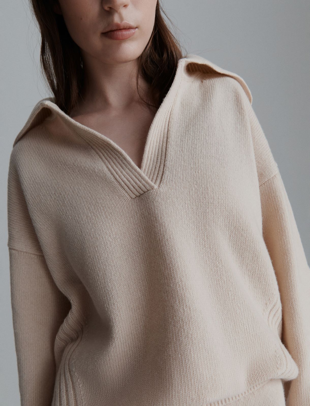 Boxy-Pullover mit Polokragen - SAHNE - Marella - 5