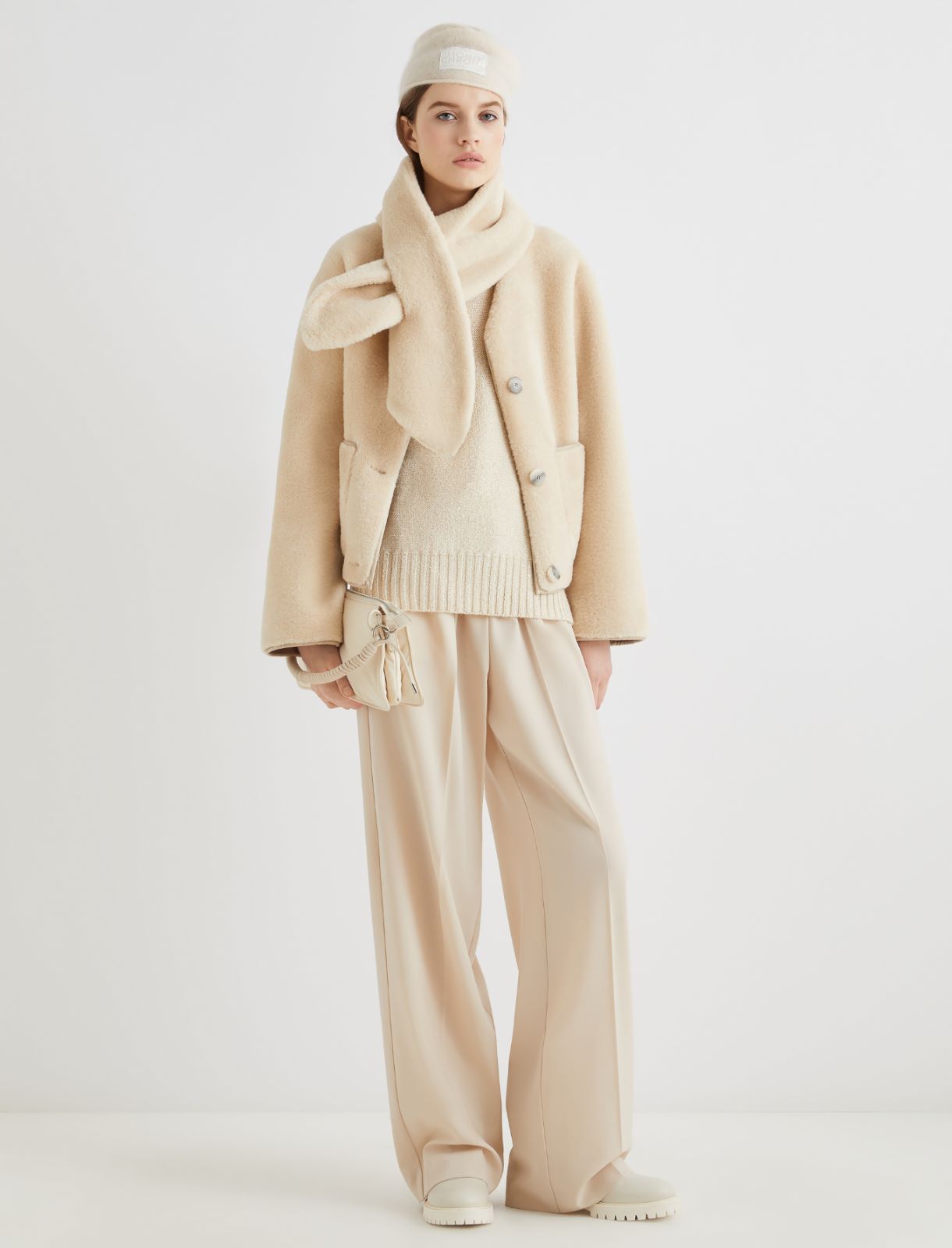 Straight-fit cashmere-blend sweater - CREAM - Marella - 2