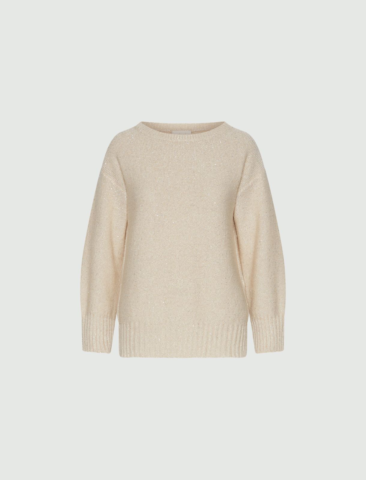 Straight-fit cashmere-blend sweater - CREAM - Marella