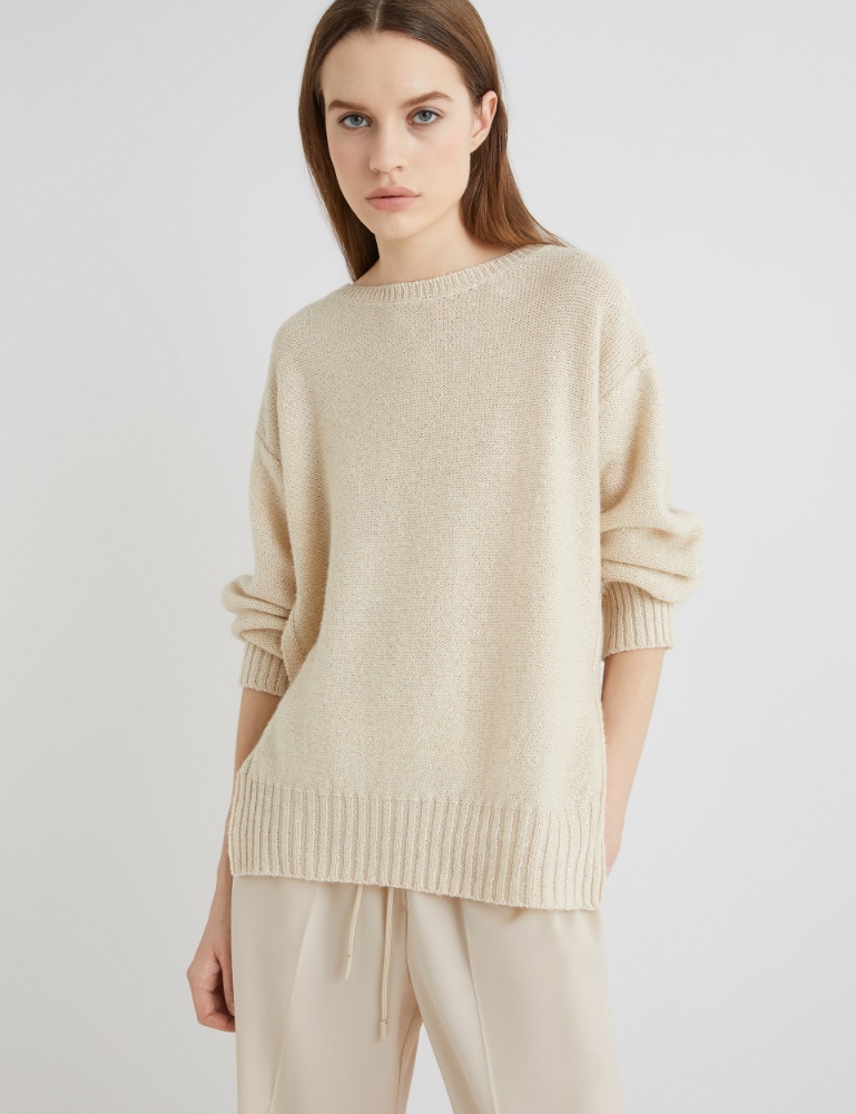 Straight-fit cashmere-blend sweater - Marella