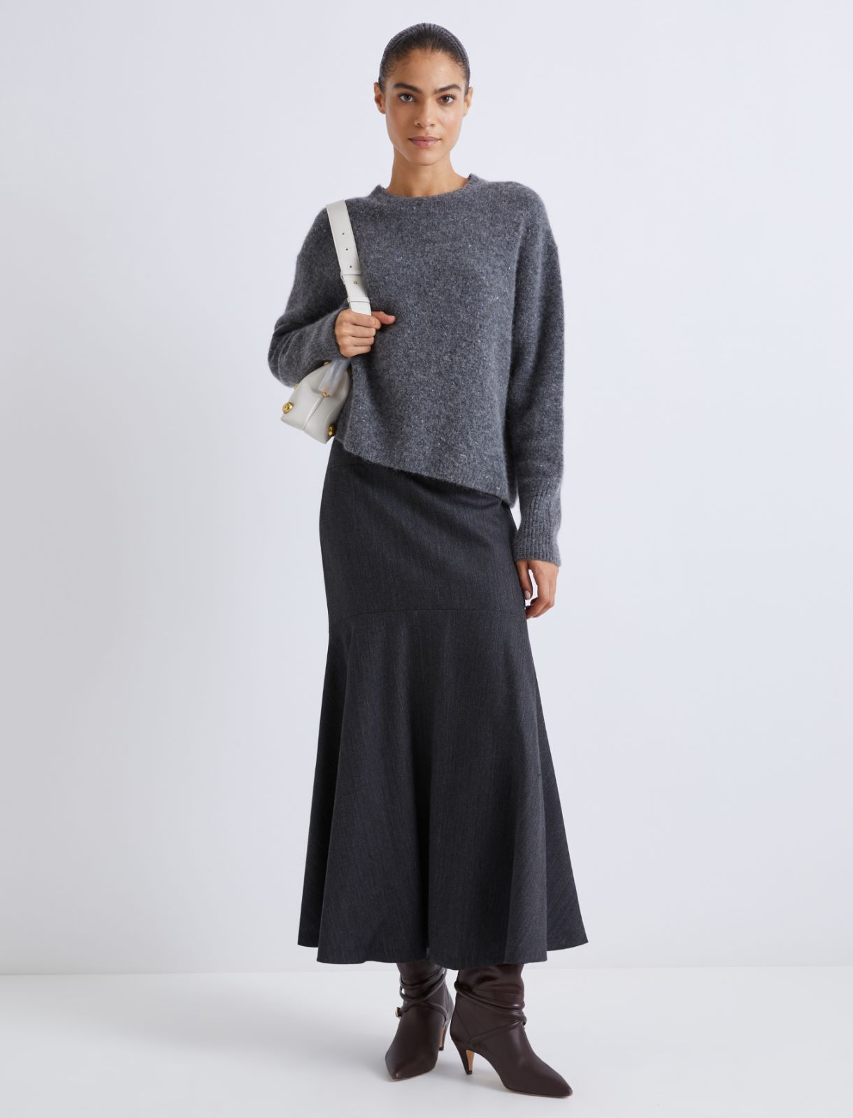Knop yarn sweater - GREY - Marella - 2