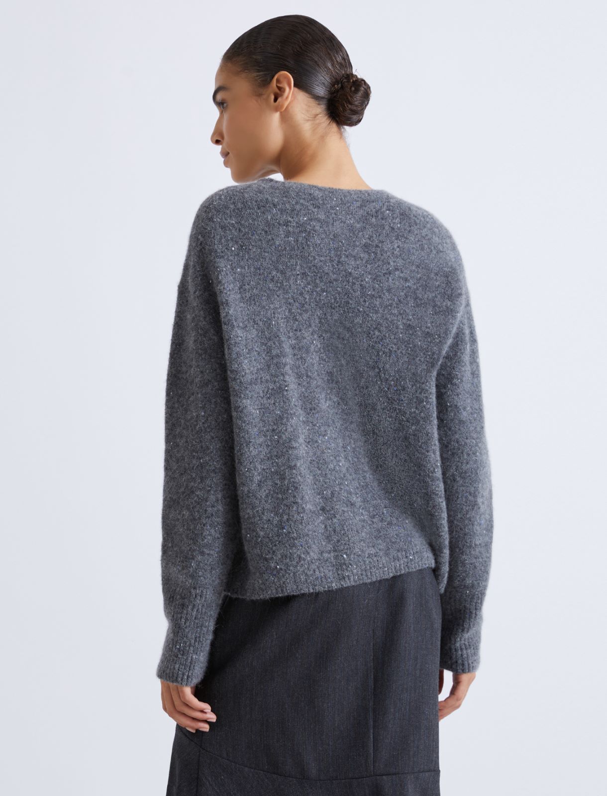 Knop yarn sweater - GREY - Marella - 3