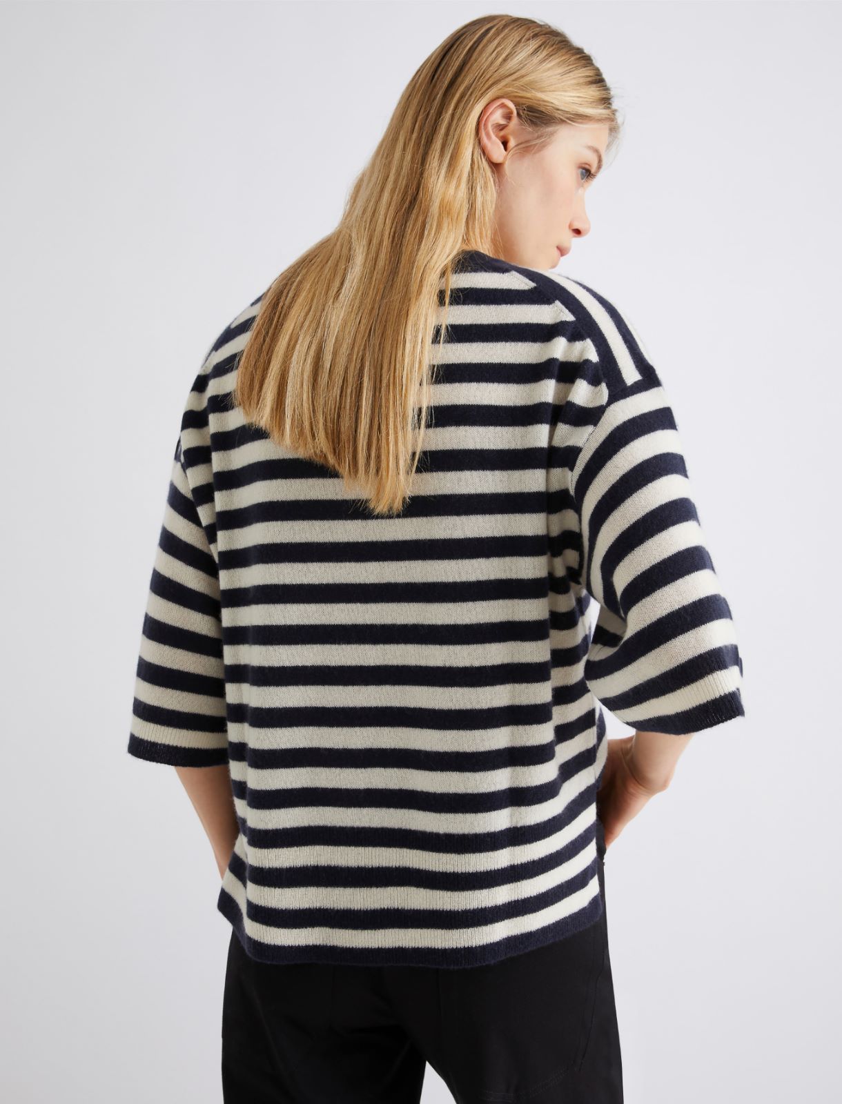 Cashmere crew-neck sweater - NAVY - Marella - 3