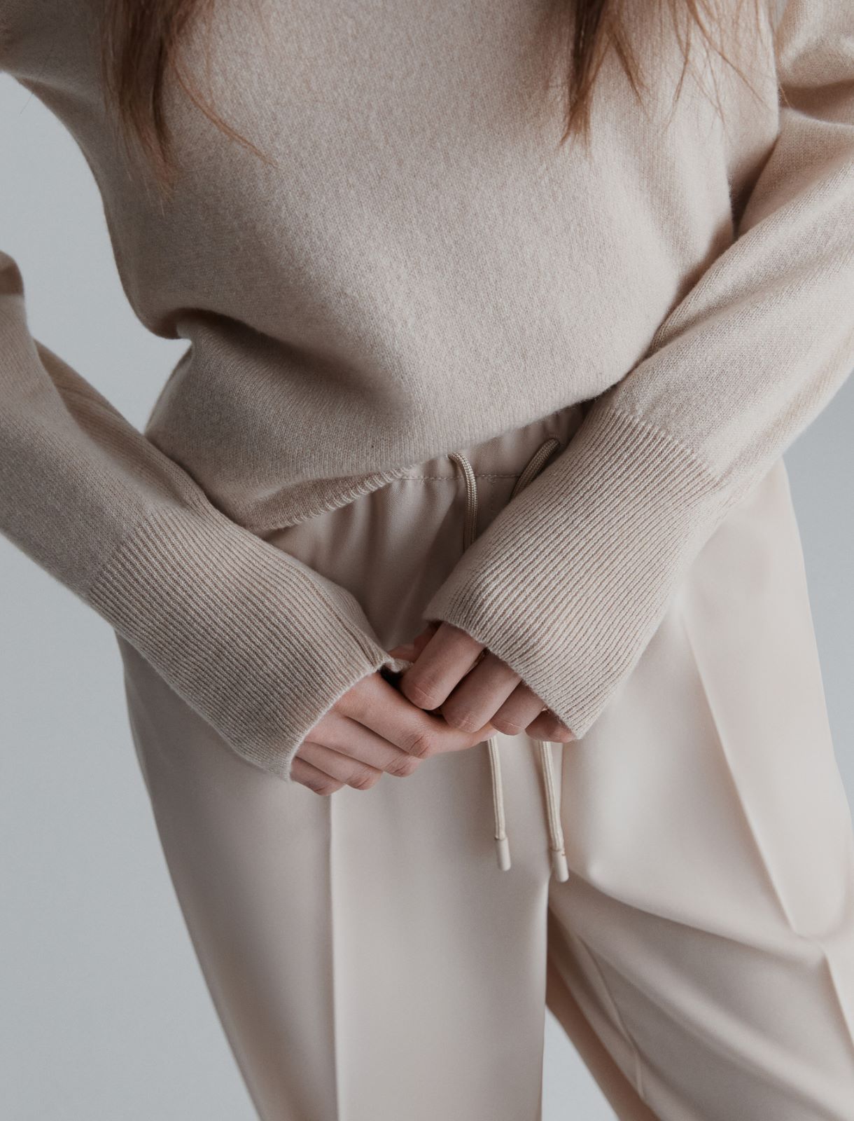 Pullover mit rundem Ausschnitt aus reinem Kaschmir - SAHNE - Marella - 5