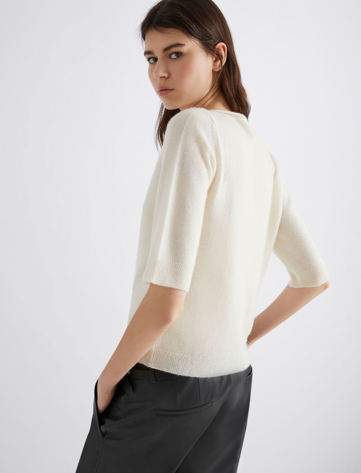Pullover aus Kaschmir - WEISS - Marella - 3