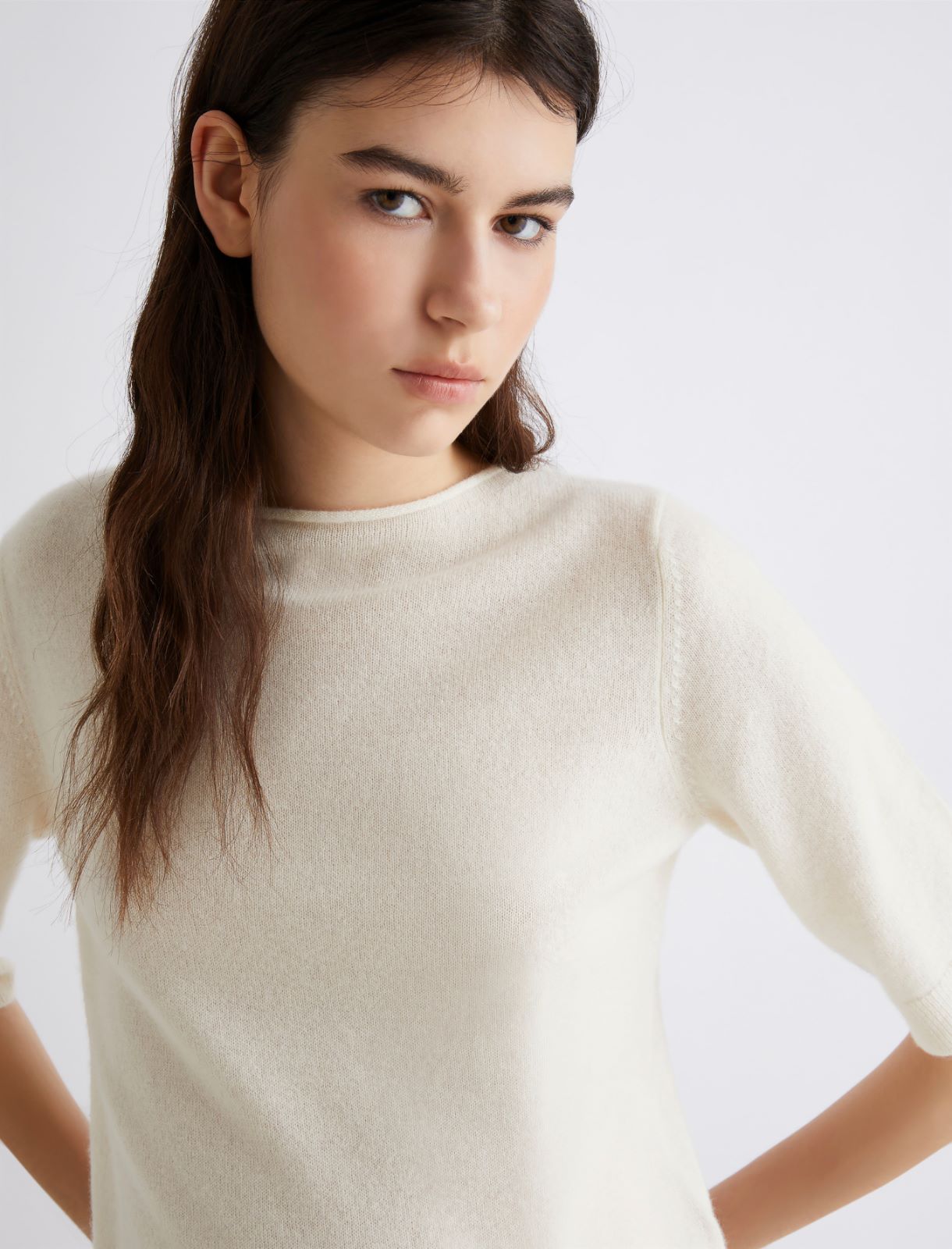Pullover aus Kaschmir - WEISS - Marella - 5