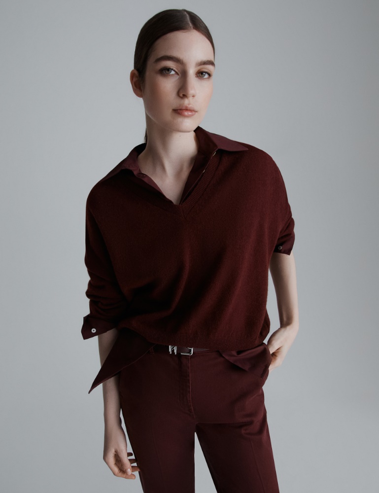 Pure cashmere V-neck sweater - Marella