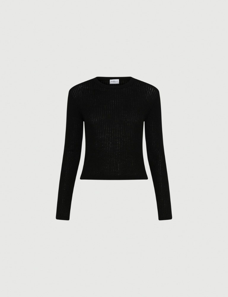 Rib-knit ultra-light sweater - Marella