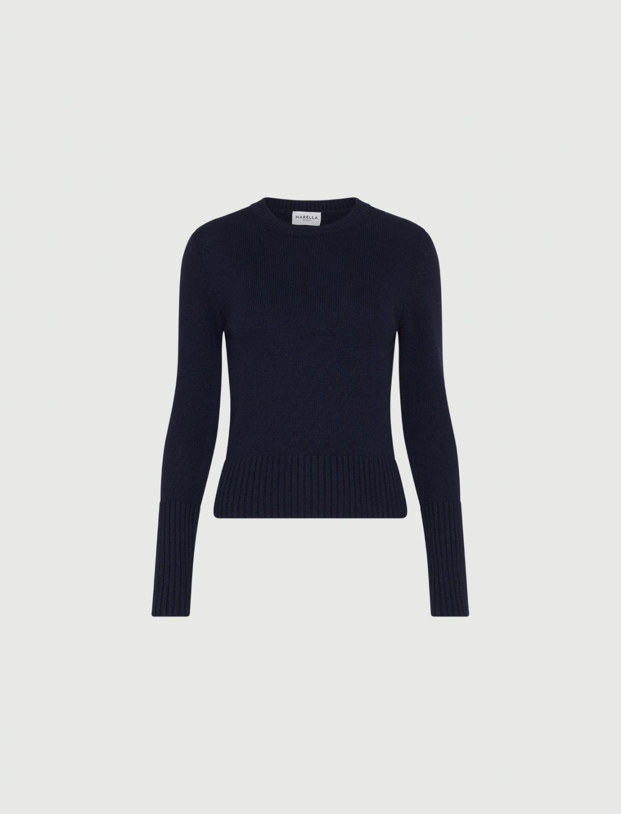 Cashmere and viscose-blend sweater - NAVY - Marella