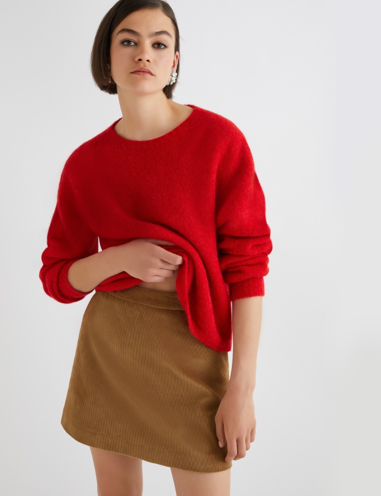 Stretch alpaca crew-neck sweater - Marella