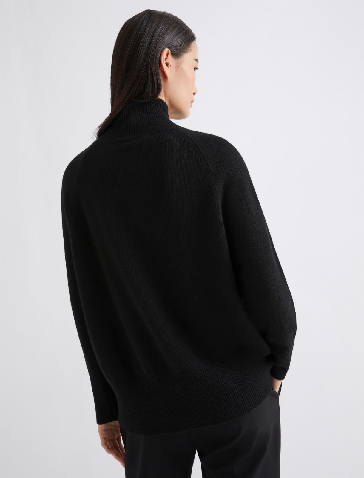 Oversized wool and cashmere sweater - BLACK - Marella - 2