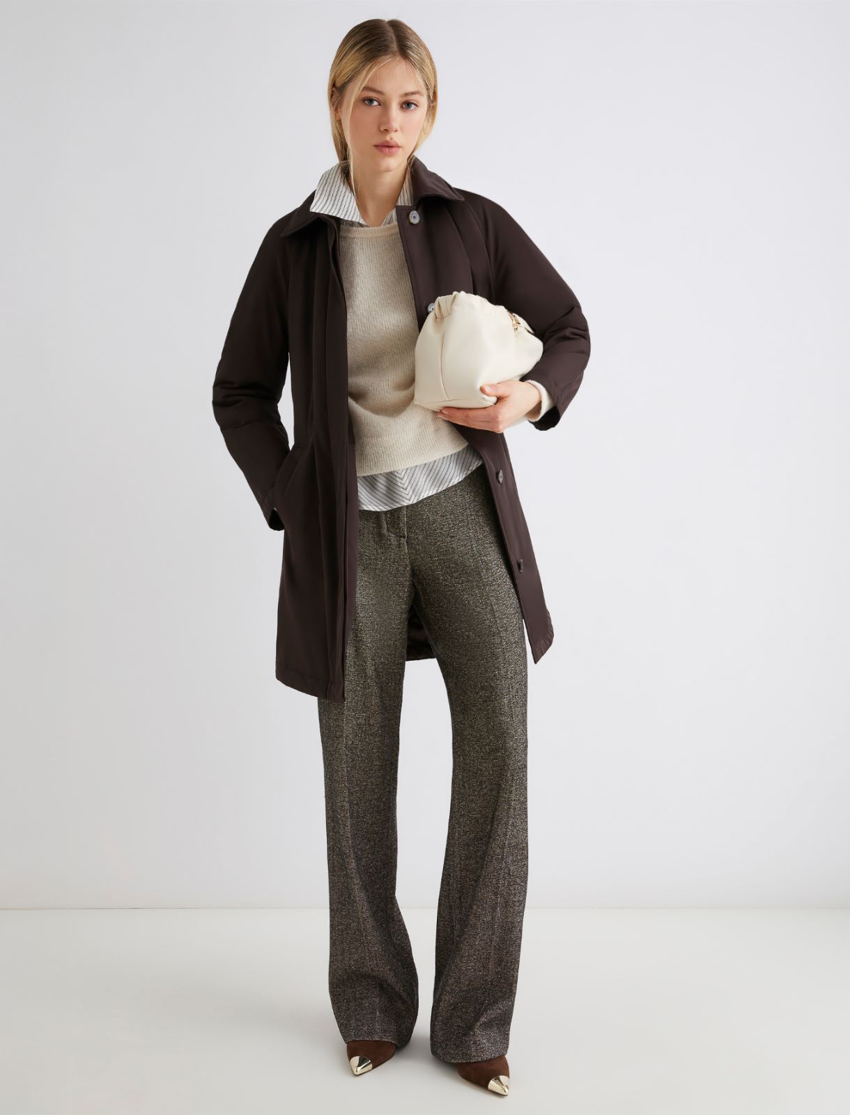 Fluffy alpaca-blend sweater - IVORY - Marella