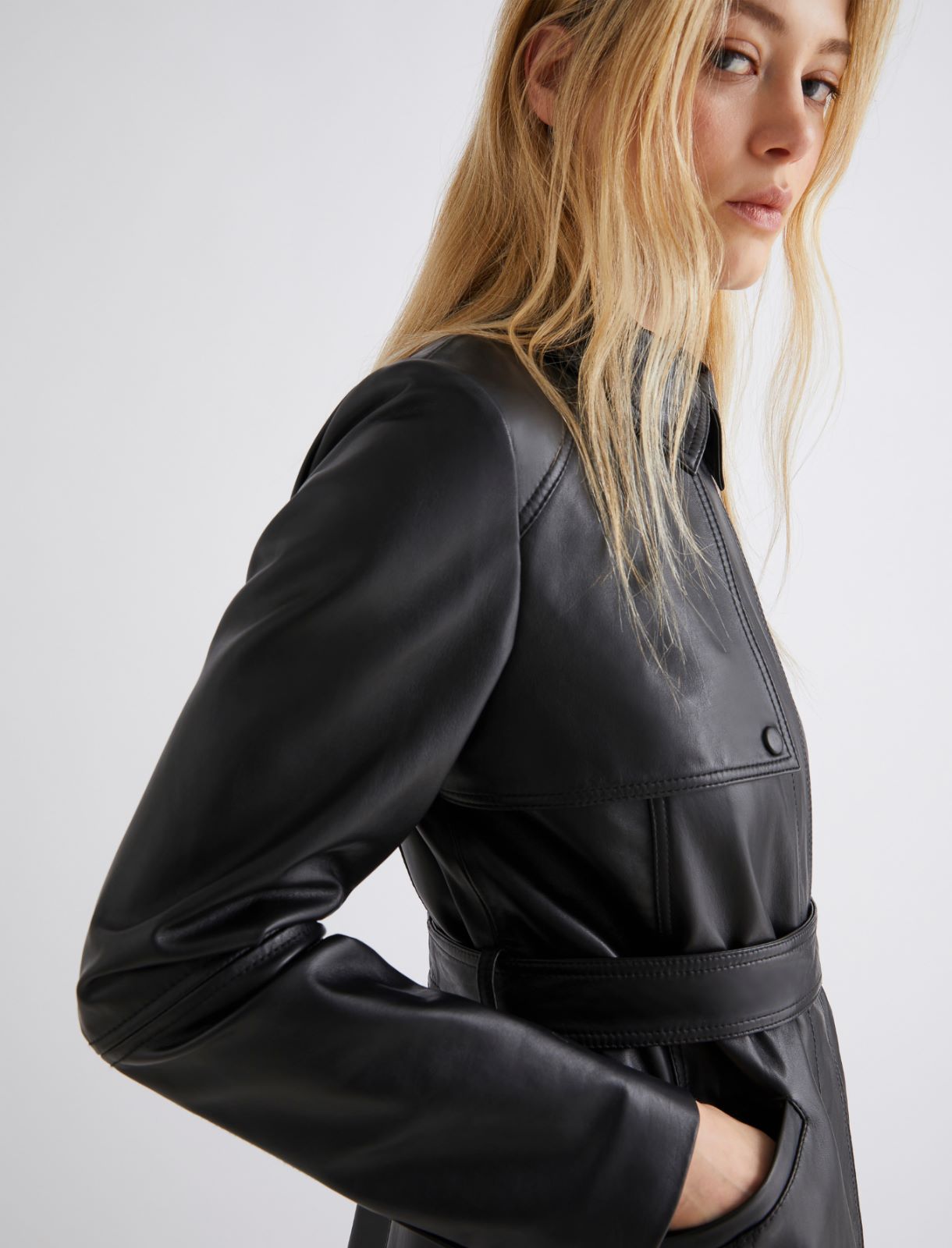 Lederjacke - SCHWARZ - Marella - 4