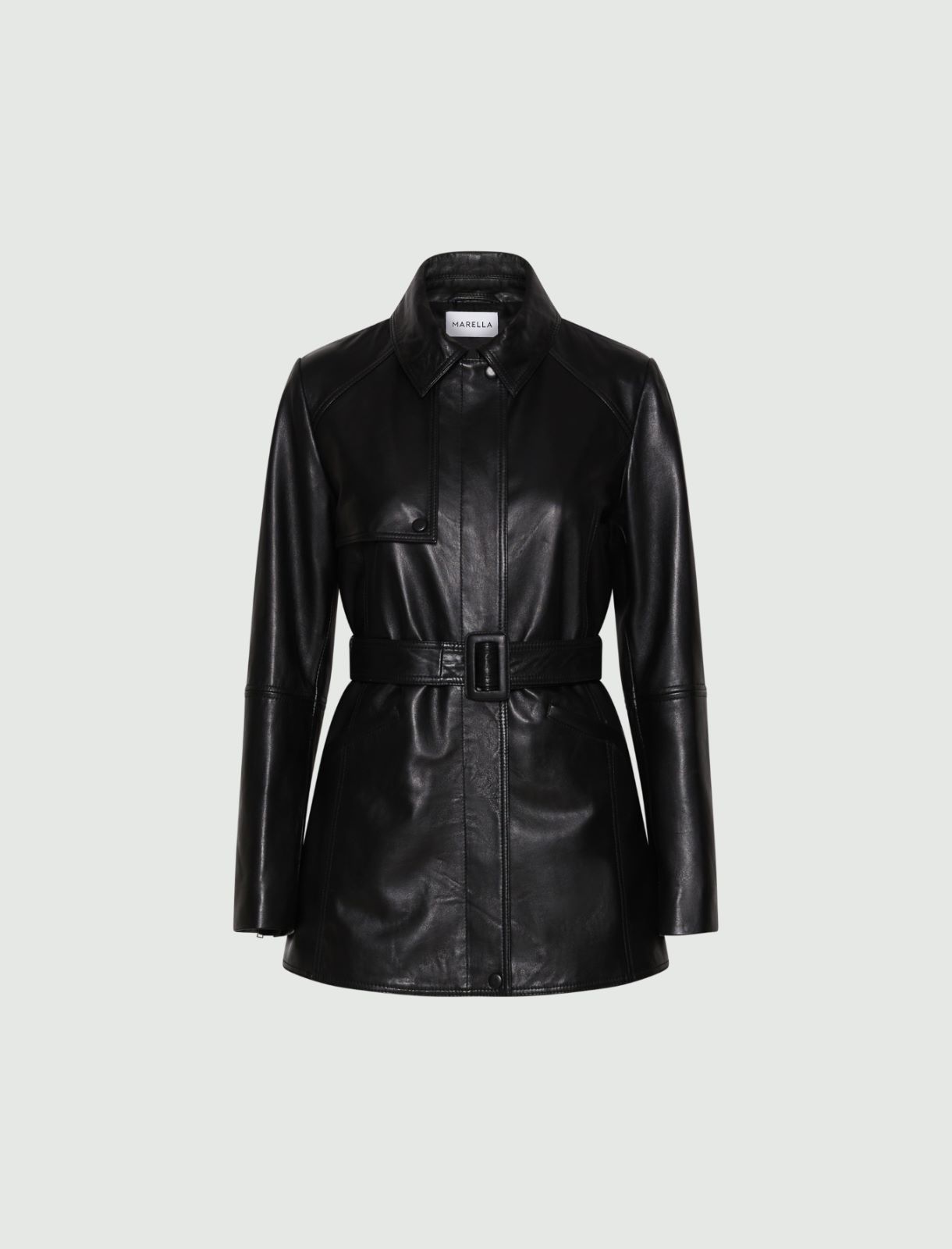 Lederjacke - SCHWARZ - Marella - 5