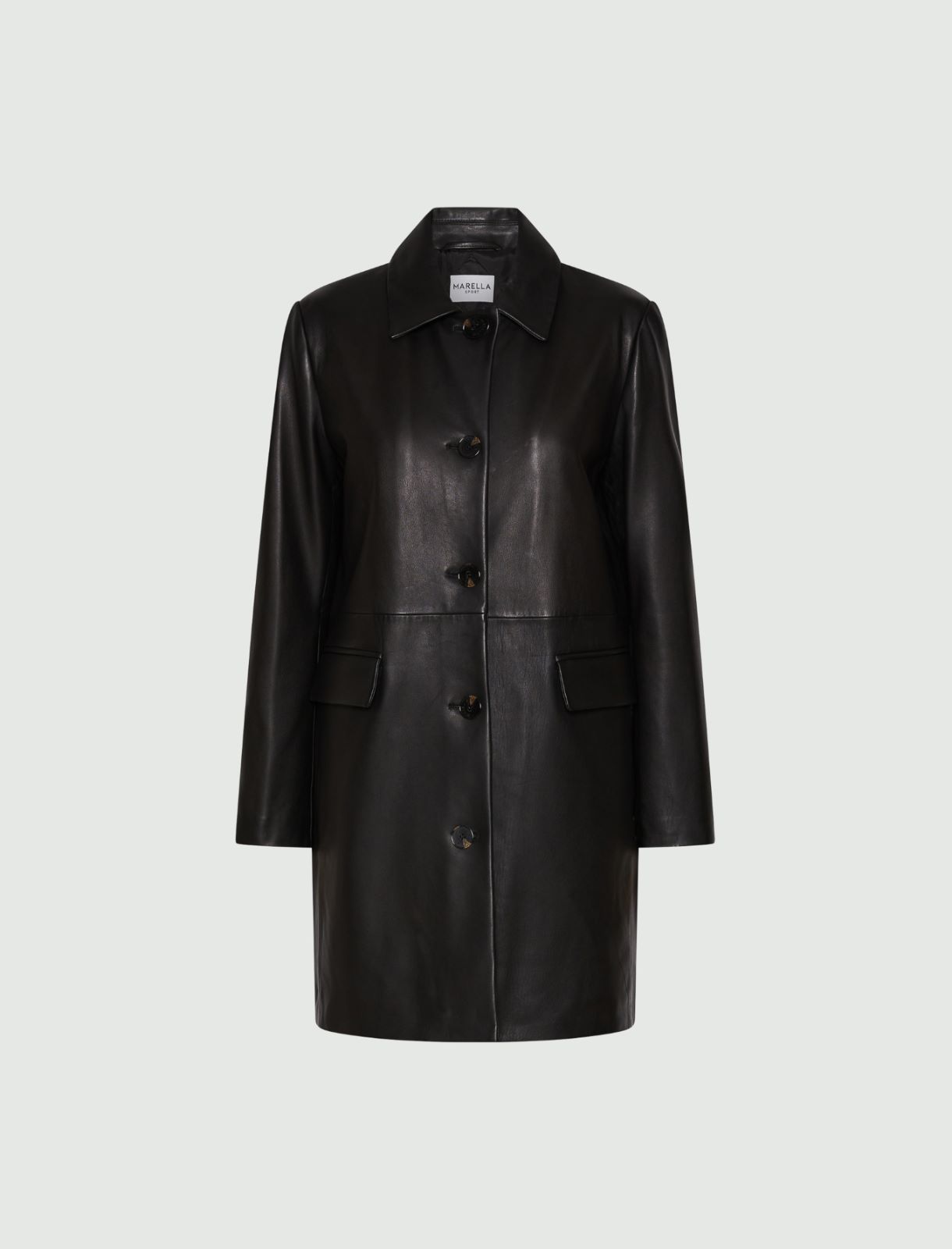 Leather coat - BLACK - Marella