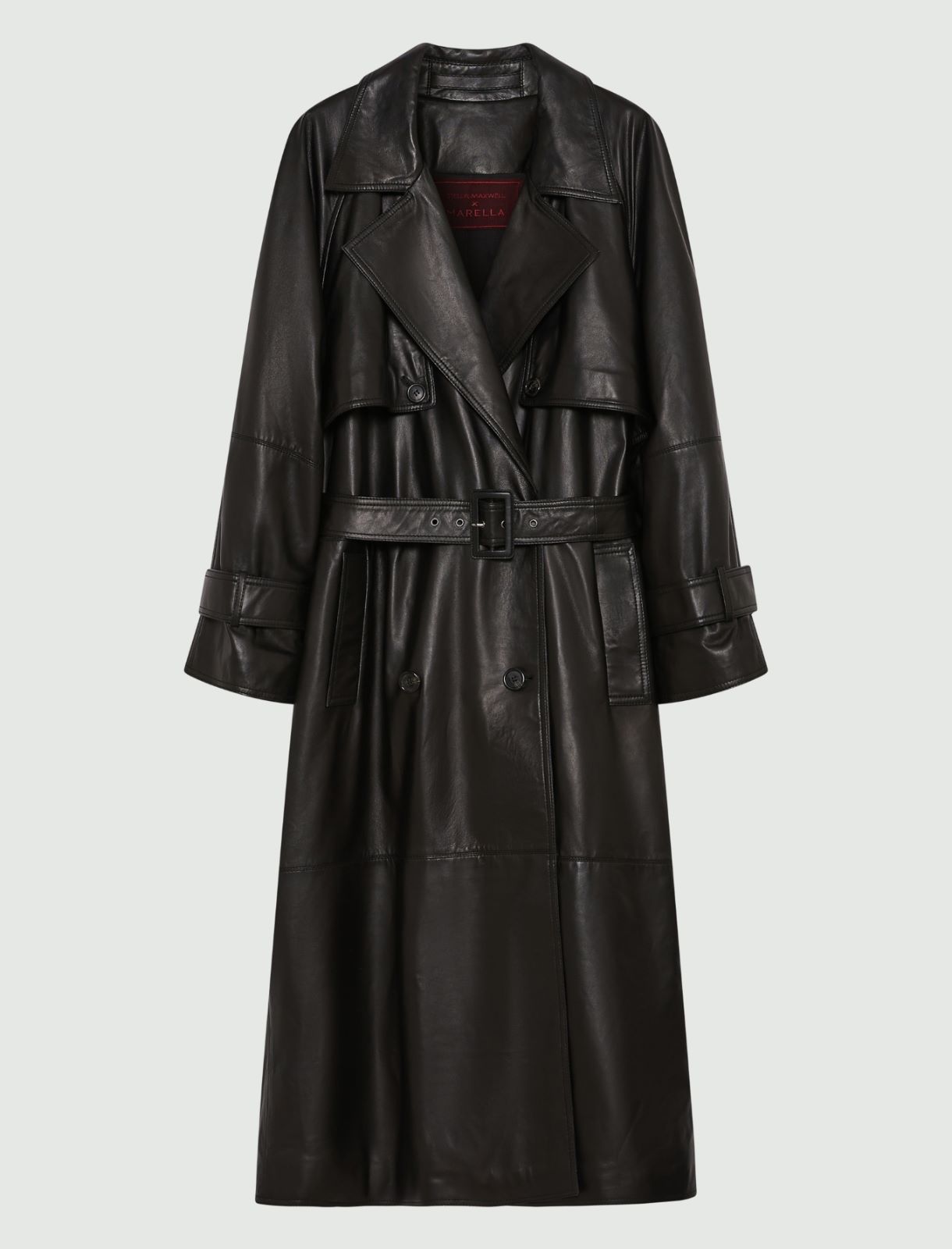 Trench rembourré en cuir - NOIR - Marella