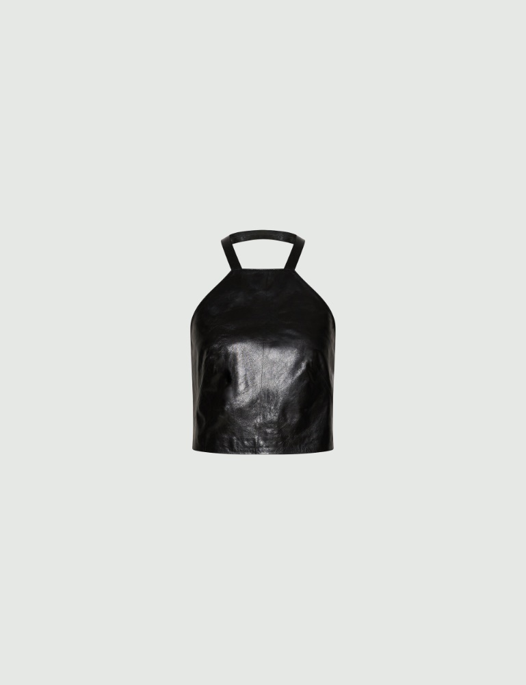 Sleeveless Nappa leather top - Marella