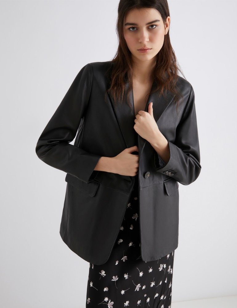 Leather blazer - Marella