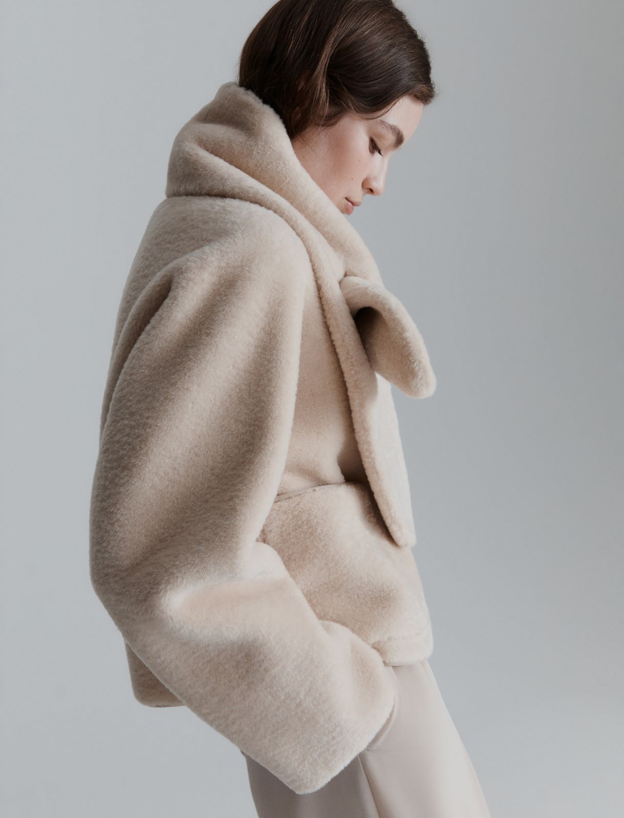 Kurze Jacke mit Schal - SAHNE - Marella - 3