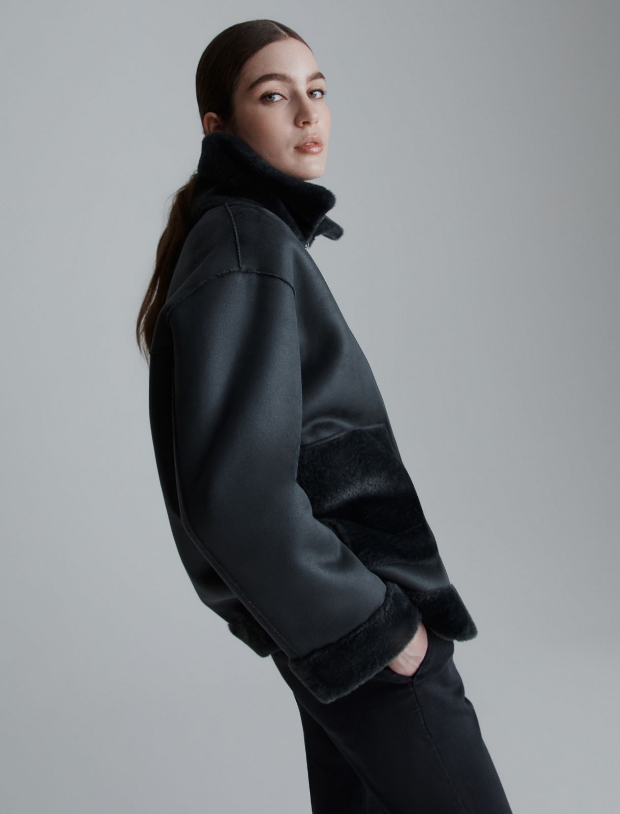 Wendbare Cocoon-Jacke - ANTHRAZIT - Marella - 5