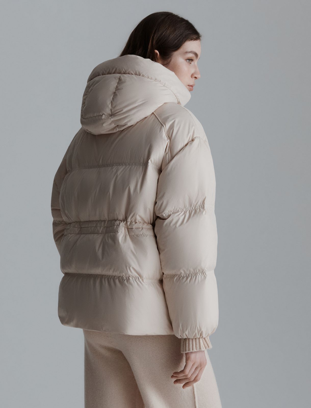 Waterproof down jacket - CREAM - Marella - 3