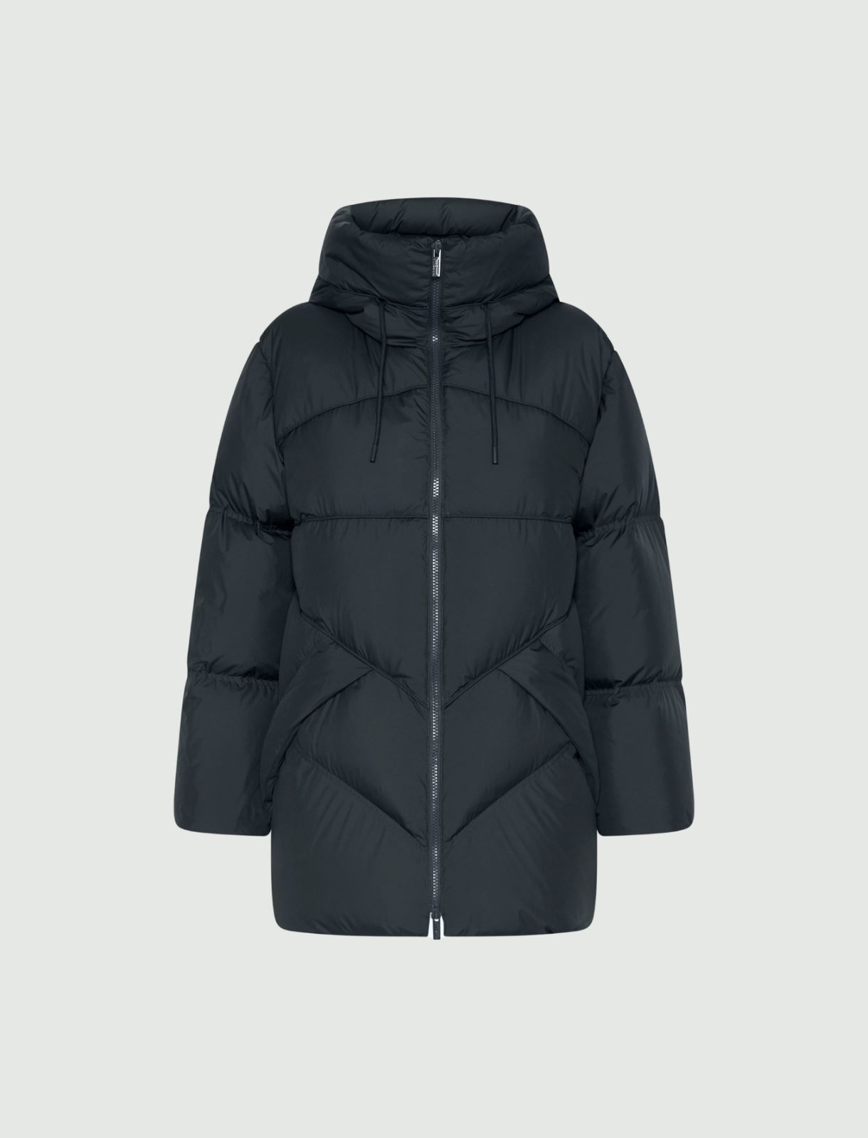 Flared waterproof down jacket - DARK GREY - Marella