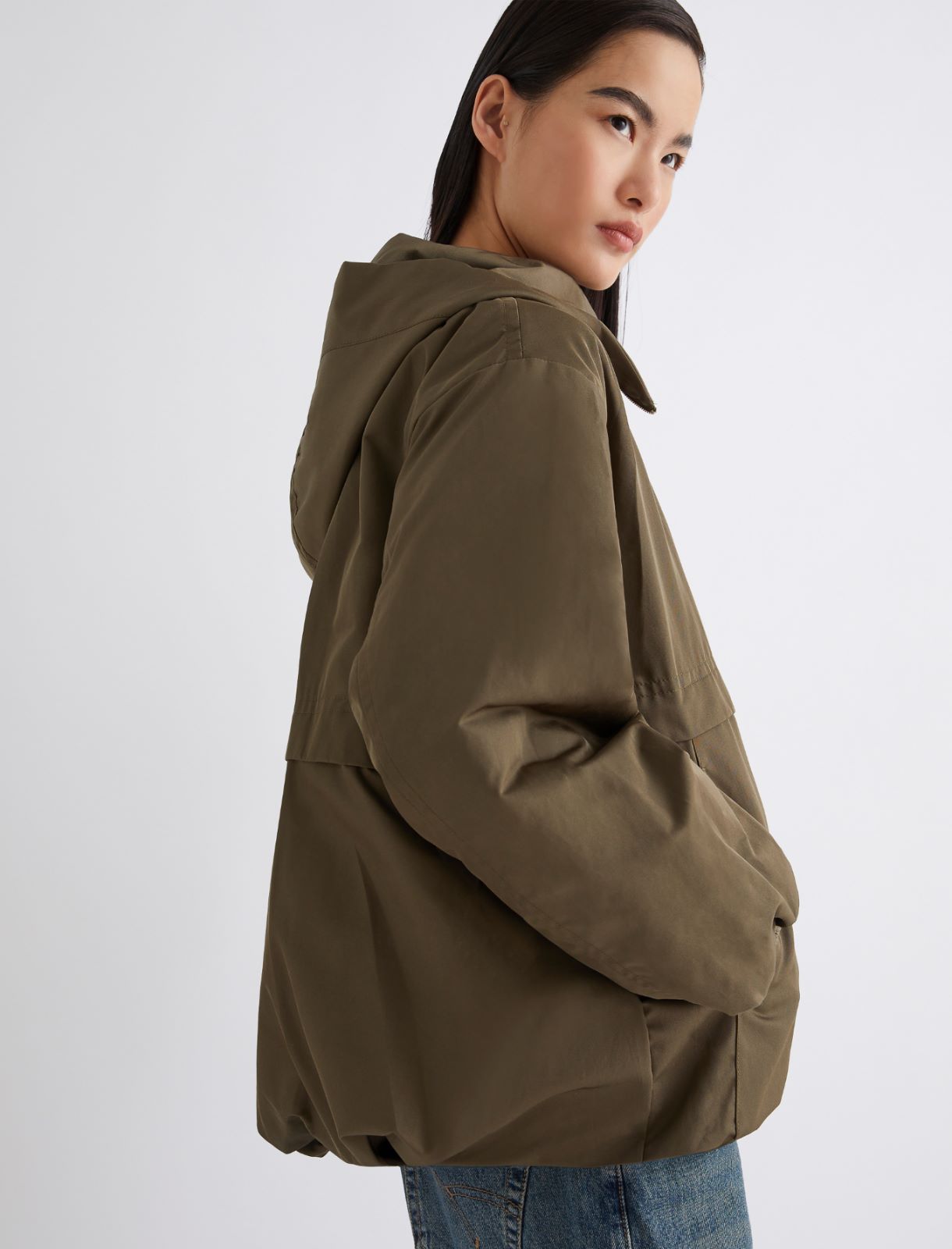 Water-repellent fabric padded heavy jacket - KAKI - Marella - 4