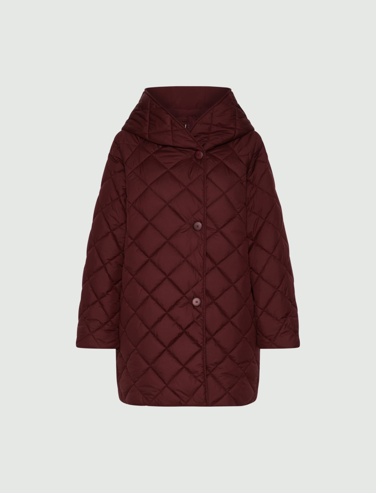 Padded and quilted coat - BORDEAUX - Marella - 6