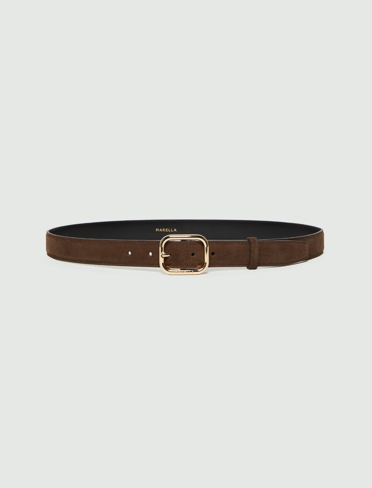 Suede belt - DARK BOWN - Marella
