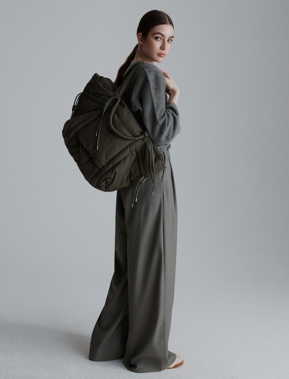 Double-handle weekend bag - OLIVE GREEN - Marella - 4