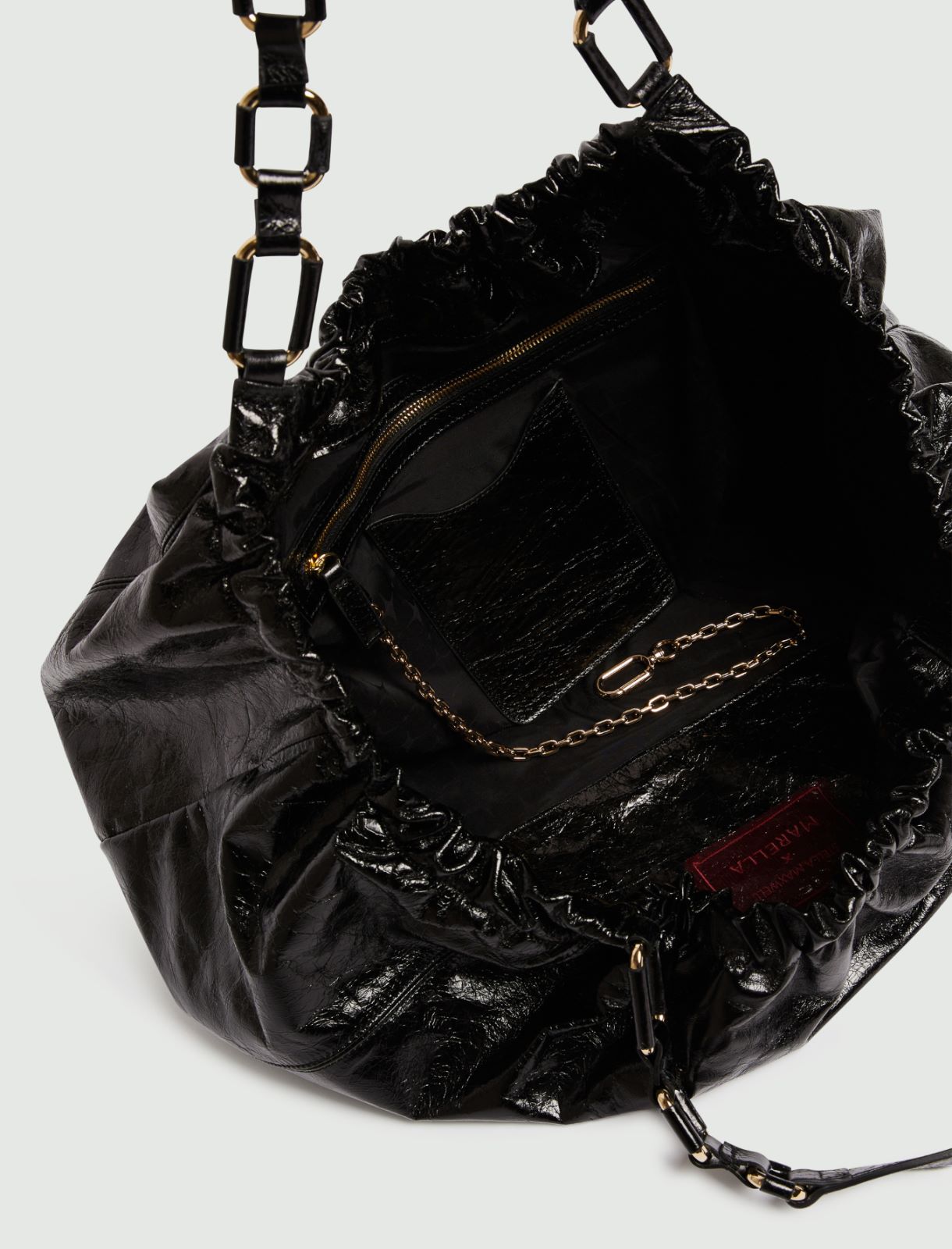 Grand cabas en cuir - NOIR - Marella - 5