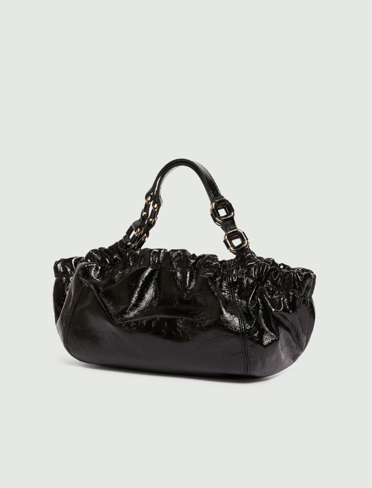 Cabas moyen en cuir - NOIR - Marella - 2