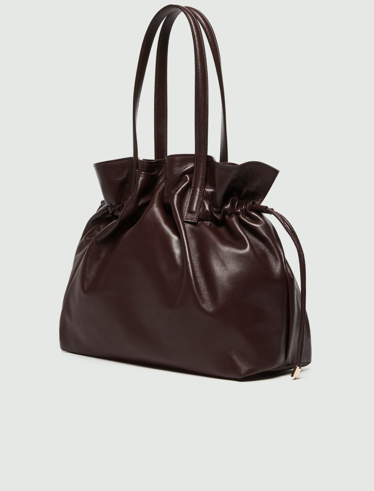 Torebka tote z nappy - BORDOWY - Marella - 2