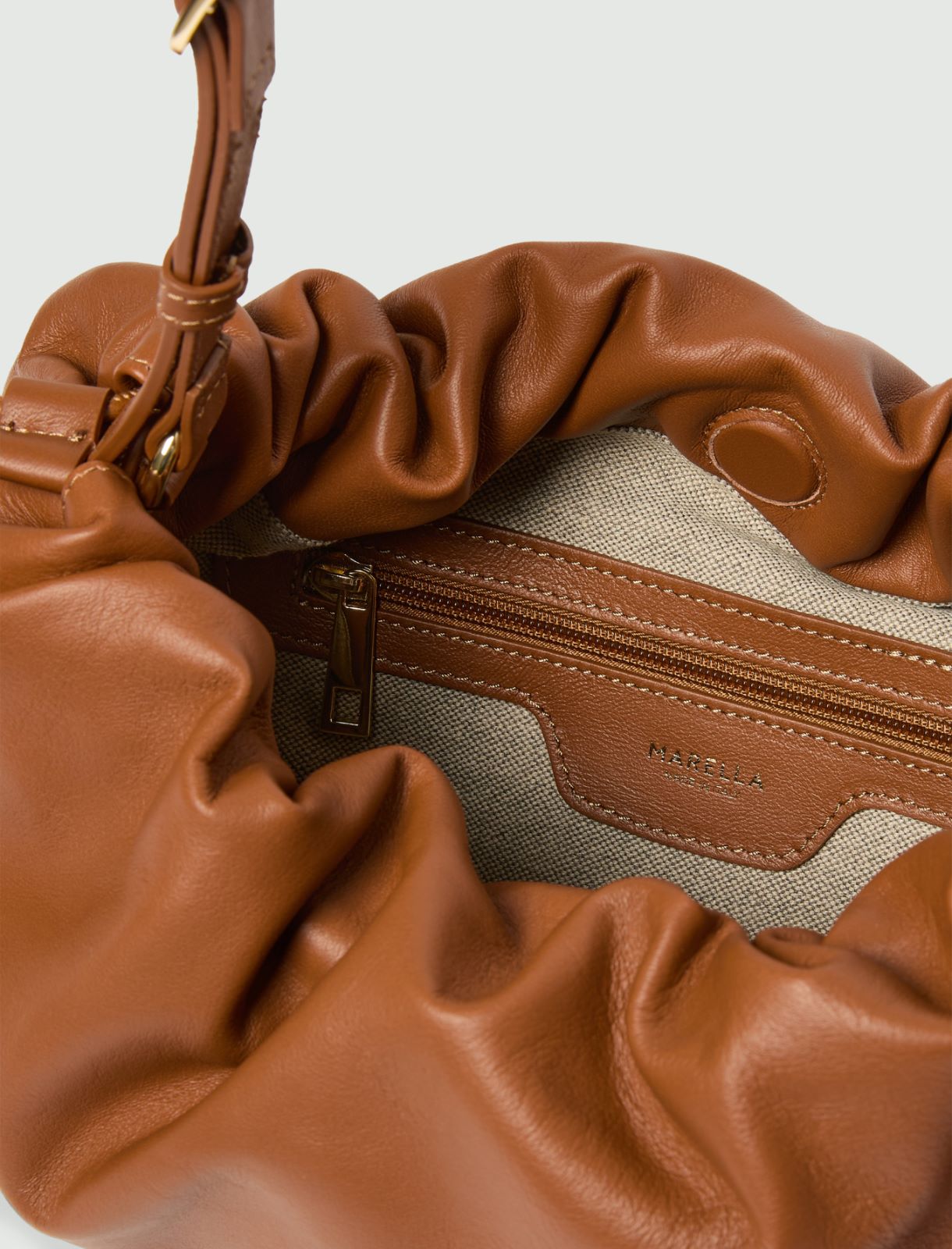 Nappa leather handbag - TOBACCO - Marella - 5