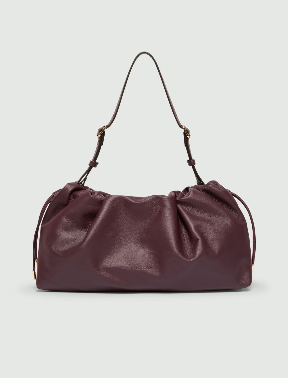 Nappa leather handbag - BORDEAUX - Marella
