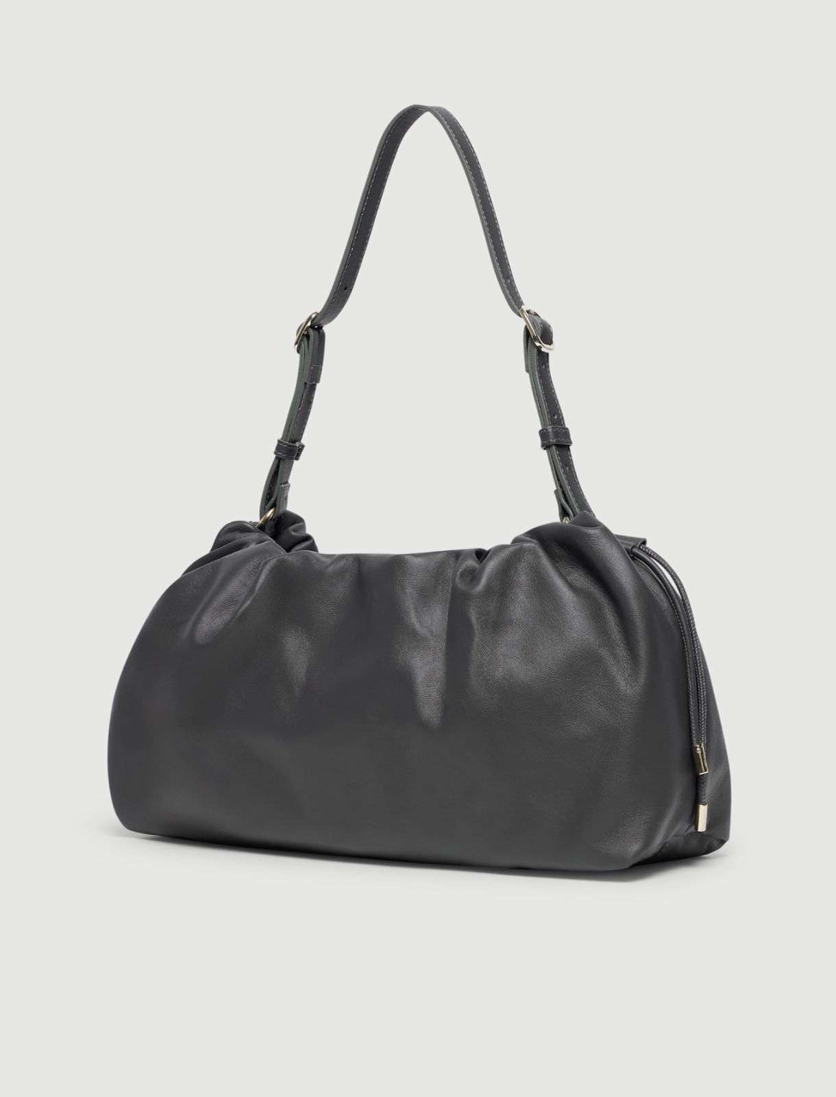 Nappa leather handbag - DARK GREY - Marella - 2