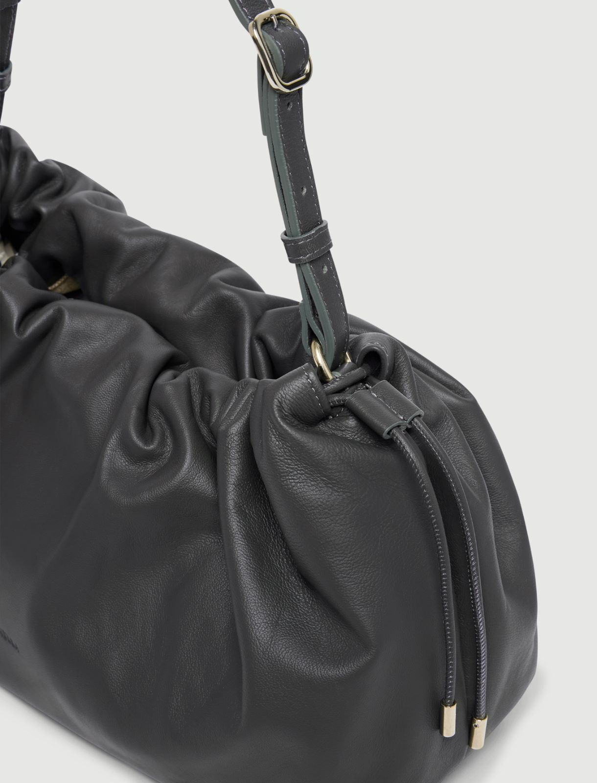 Nappa leather handbag - DARK GREY - Marella - 3