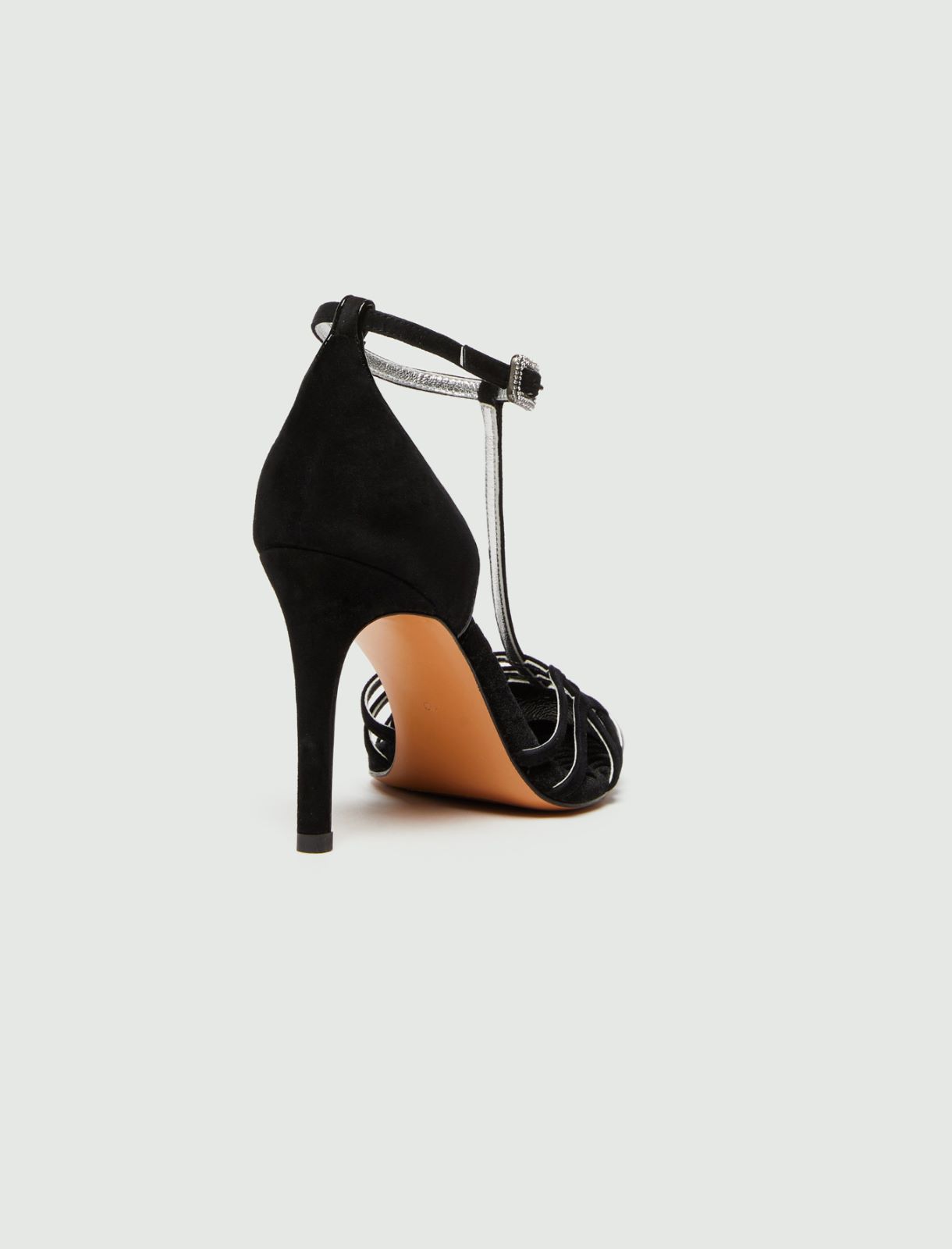 Sandales salomés en daim - NOIR - Marella - 3