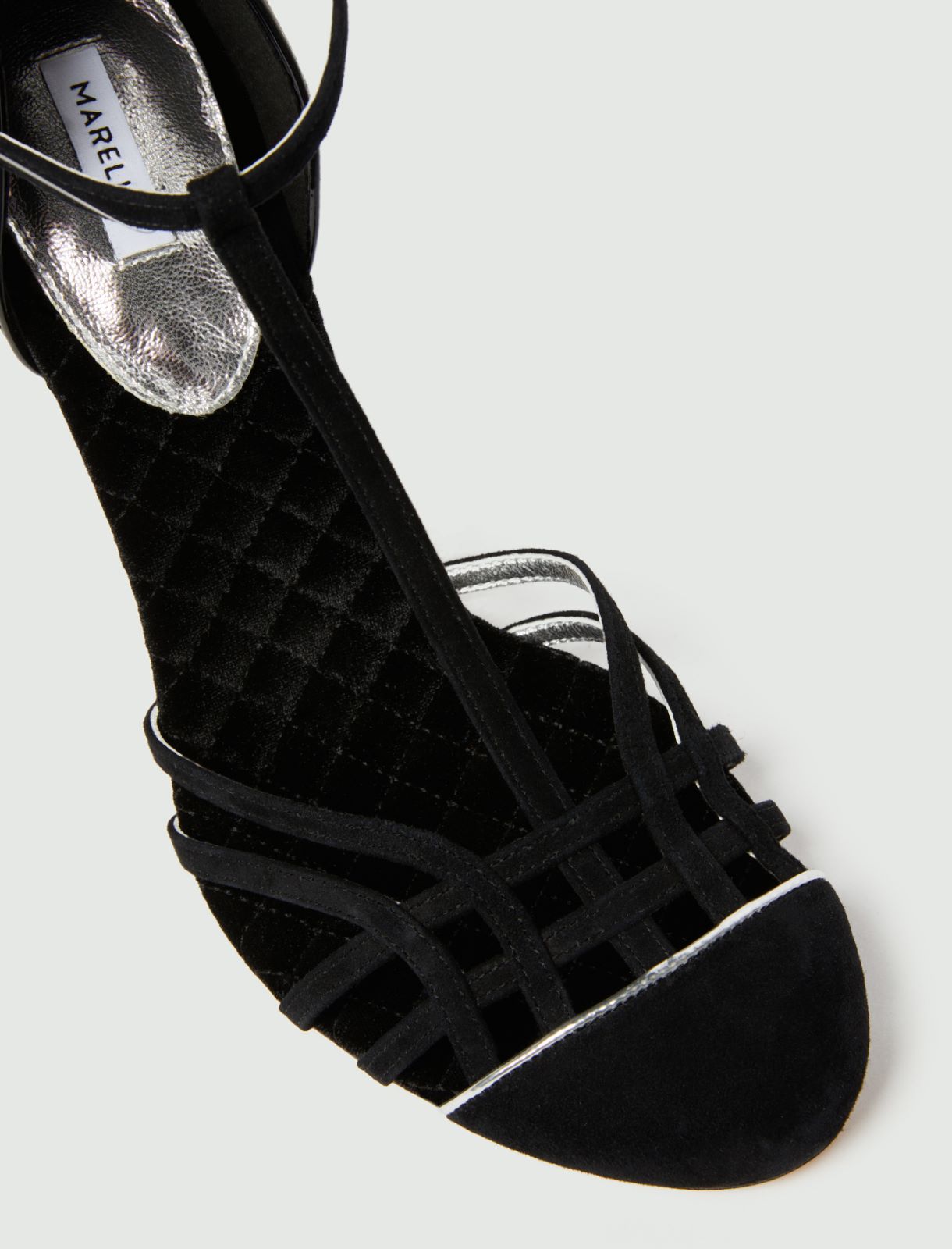 Sandales salomés en daim - NOIR - Marella - 4
