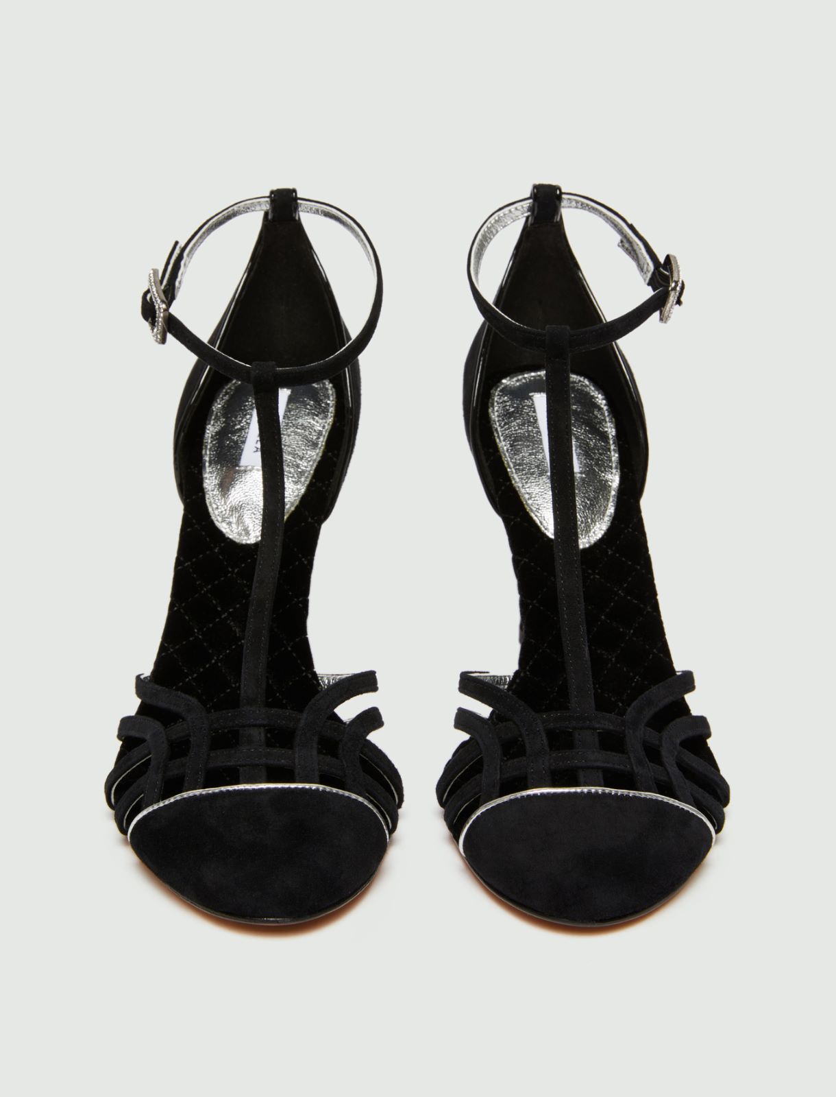 Sandales salomés en daim - NOIR - Marella - 7