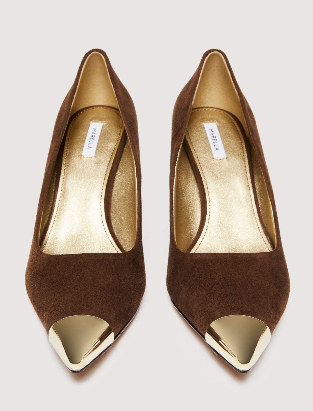 Metal-toe court shoes - DARK BOWN - Marella - 6