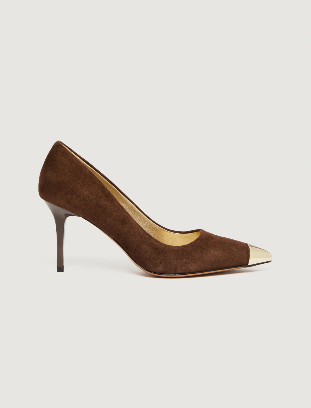 Metal-toe court shoes - DARK BOWN - Marella
