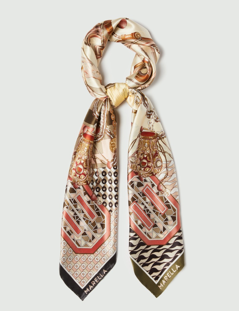 Silk satin scarf - Marella