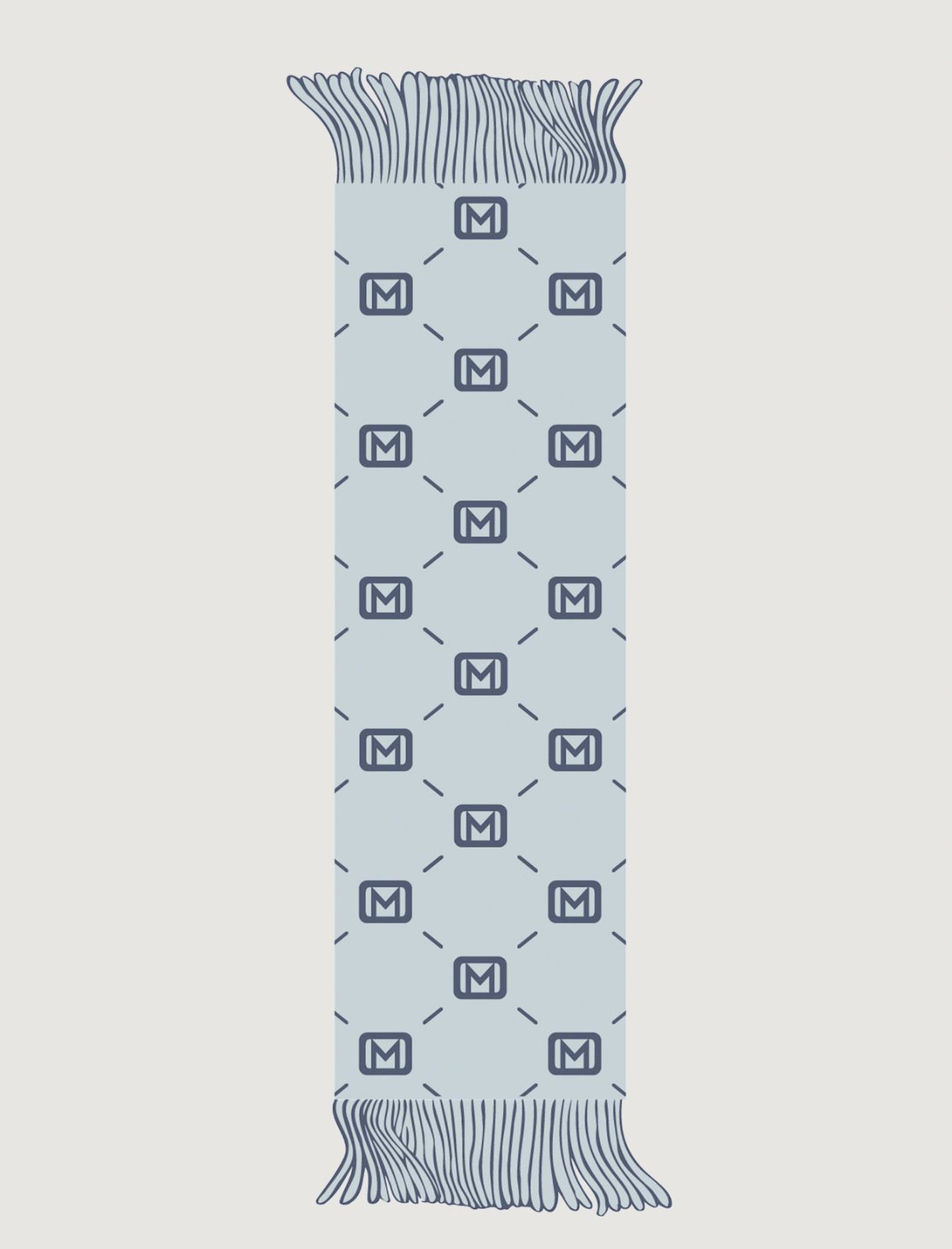 Double-face scarf - LIGHT BLUE - Marella - 3
