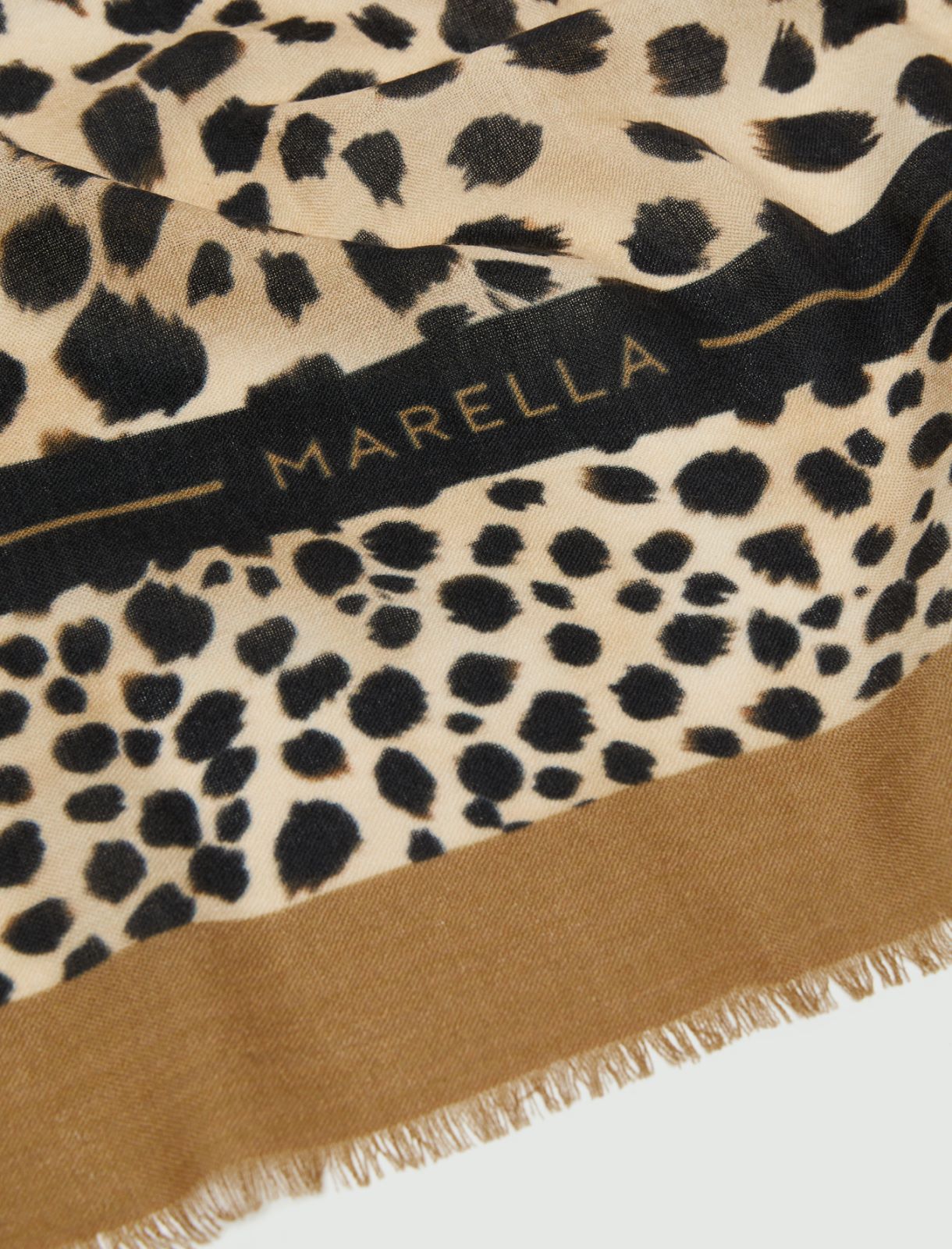 Wool shawl - WHITE - Marella - 2