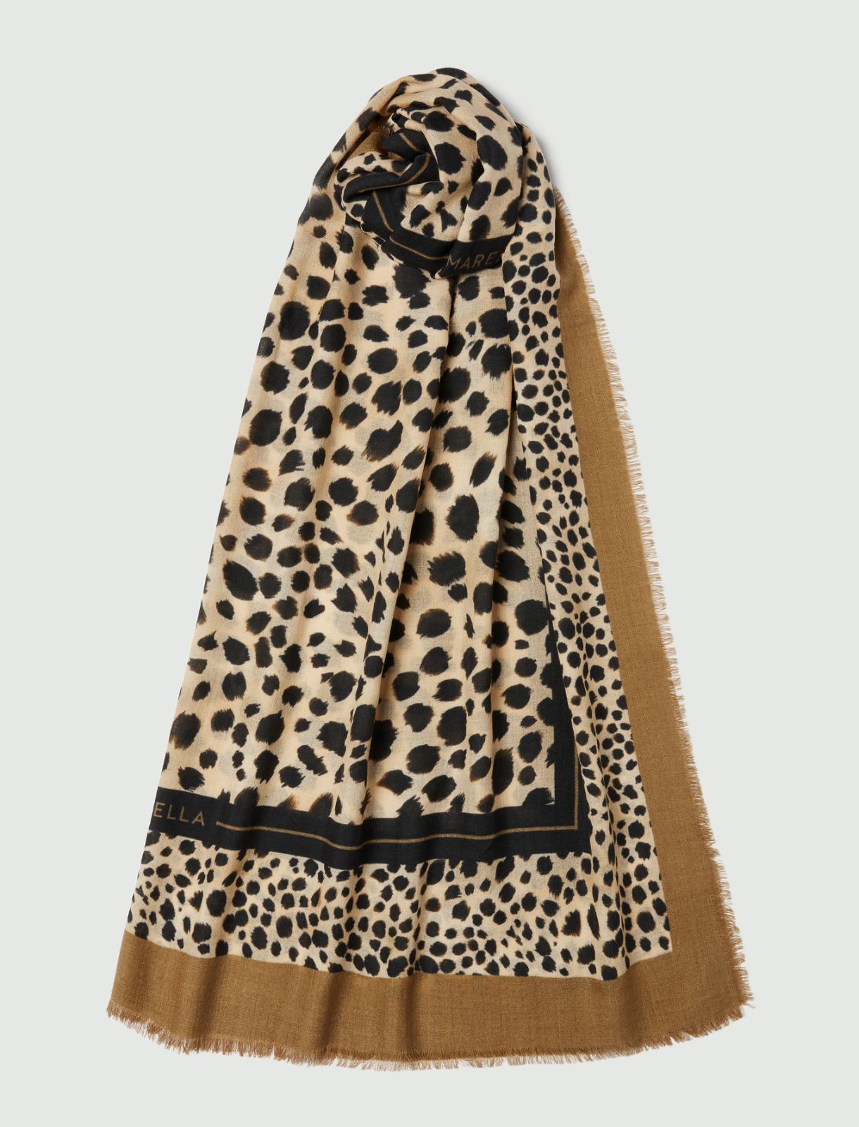 Wool shawl - WHITE - Marella