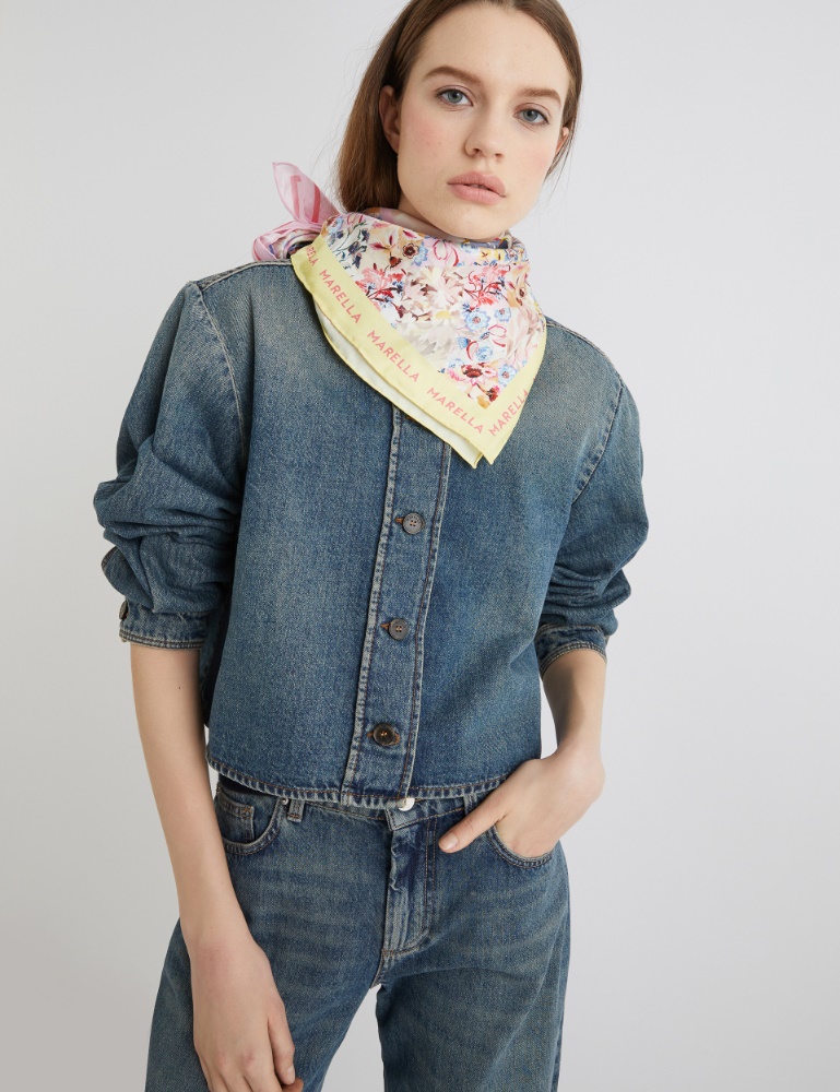 Printed silk scarf - Marella