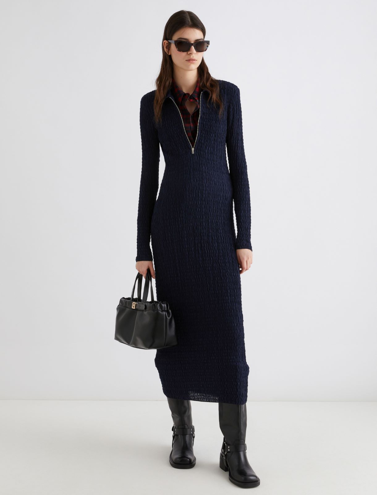 Long polo dress - NAVY - Marella - 2