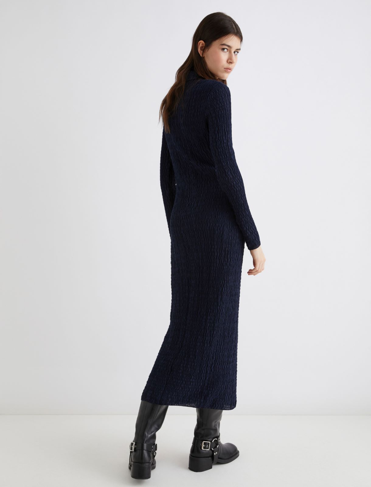 Long polo dress - NAVY - Marella - 3